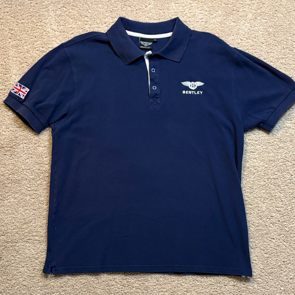 Bentley Men's Classic Blue Polo Shirt XL